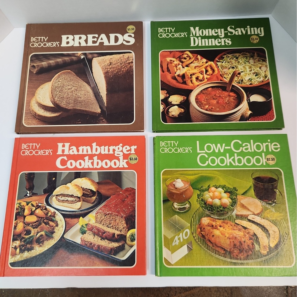 Betty Crocker's 1970s Cookbook Lot of 4 VTG Kitchen